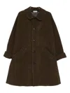 Bode Hedgerow Buttoned Coat In Brown