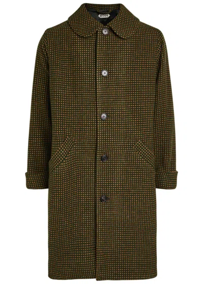 BODE BODE HEDGEROW POLKA DOT-JACQUARD WOOL COAT