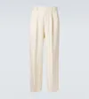 Bode High-rise Suit Pants In White