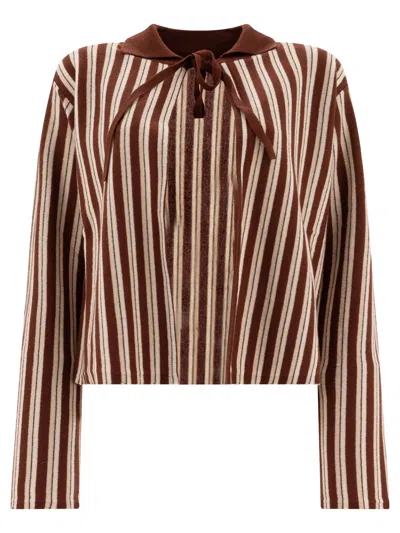 Bode Hogan Stripe Knitwear In Brown