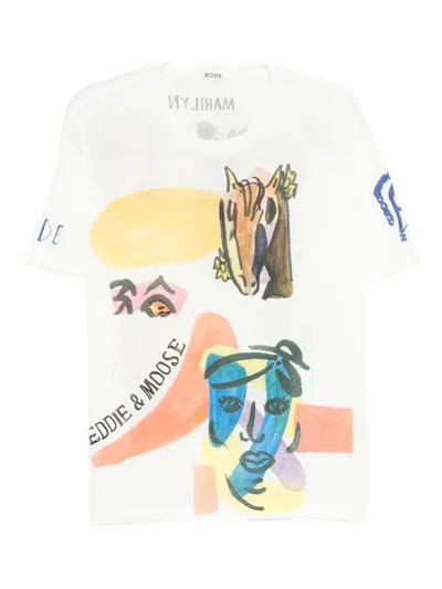 Bode Horse-print Collage T-shirt In Multi