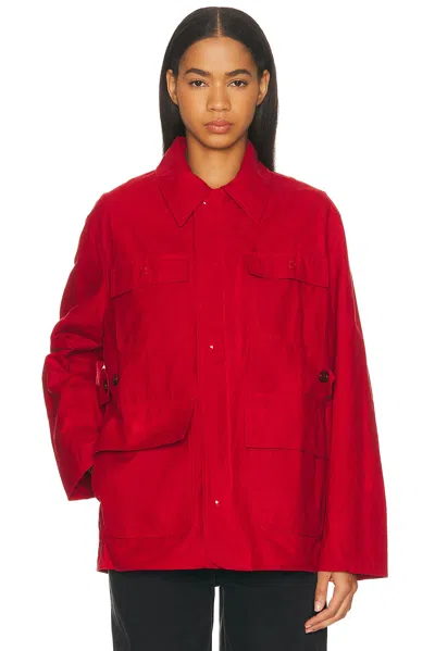 Bode Hunting Jacket In Red