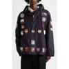 Bode Interrail Hooded Anorak In Navy Multi
