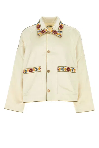 BODE IVORY SATIN CANDYFLOSS JACKET
