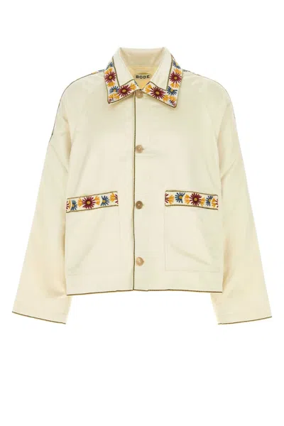 BODE BODE IVORY SATIN CANDYFLOSS JACKET