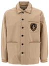 Bode Men Beige Cotton Bullion Jacket In Pink