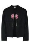 Bode Black Beaded Abilene Jacket In Black