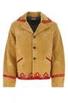 Bode Brown Regular Fit Jacket In Beige O Tan
