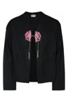 Bode Black Beaded Abilene Jacket In Black