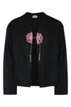 Bode Black Beaded Abilene Jacket In Black
