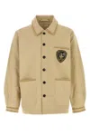 Bode Men Beige Cotton Bullion Jacket In Brown