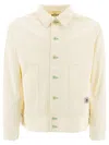 Bode Boxy Cotton Jacket With Button-up Front In Neutral