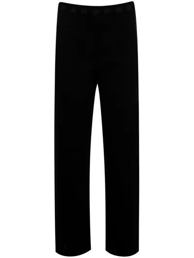Bode Johnny Knitted Trousers In Black