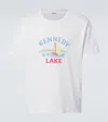 Bode Kennedy Lake-print T-shirt In White