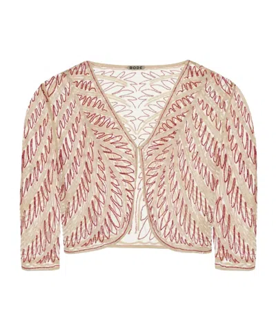 Bode Knitted Cardigan In Brown