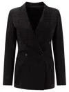 Bode Sheen Suit Jacket In Black