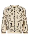 Bode Men Embellished Cashmere Winter Garden Cardigan In Multi