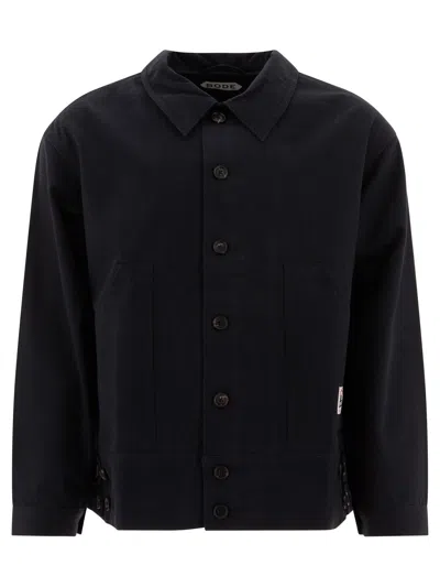 Bode Knolly Brook Side Tab Jackets In Black