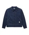 Bode Navy Knolly Brook Side Tab Jacket In Blue