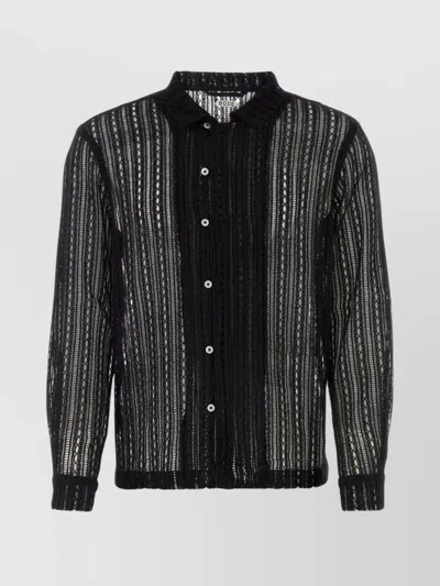 BODE LACE STRIPED MEANDERING SHIRT