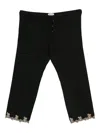 Bode Lace-trimmed Drawstring Trousers In Black