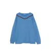 Bode Sidewinder Embroidered-logo Sweatshirt In Blue
