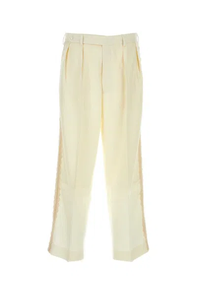 Bode Ivory Wool Pant In White