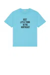 Bode Laketown Graphic T-shirt In Blue