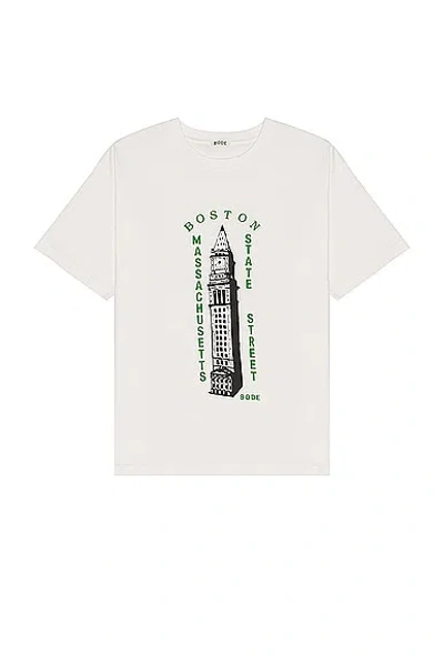 Bode Landmark T-shirt In Cream