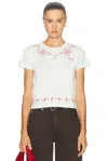 Bode Lasso Tee In Cream