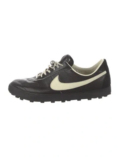 Pre-owned Bode Leather Athletic Sneakers In Black