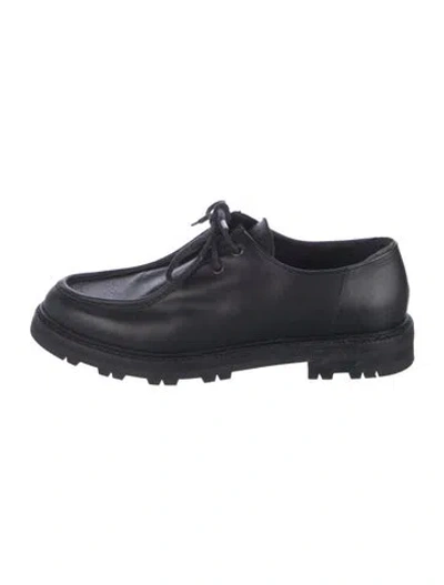 Pre-owned Bode Leather Derby Shoes In Black