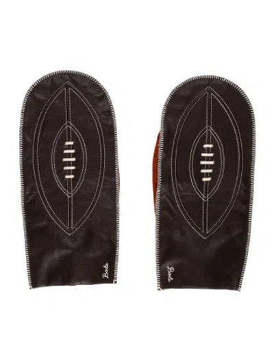 Pre-owned Bode Leather Gloves In Brown