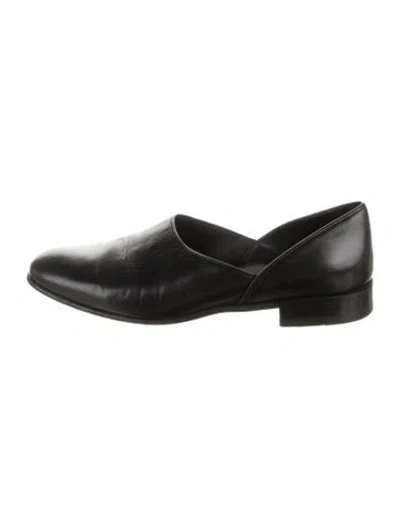 Pre-owned Bode Leather Loafers In Black