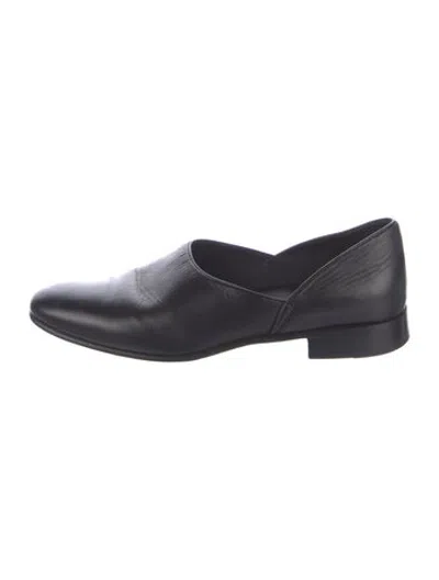 Pre-owned Bode Leather Loafers In Black