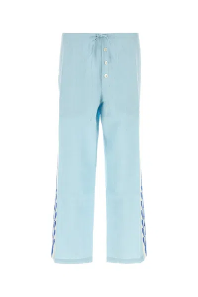 BODE BODE LIGHT BLUE LINEN PANT