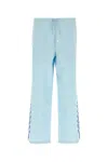 Bode Light Blue Linen Pant In Blue