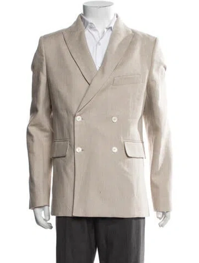 Pre-owned Bode Linen Blazer In Neutrals