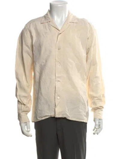 Pre-owned Bode Linen Long Sleeve Shirt In Neutrals
