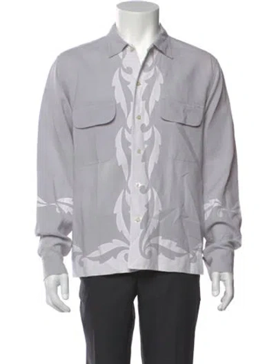 Pre-owned Bode Linen Long Sleeve Shirt W/ Tags In Neutral