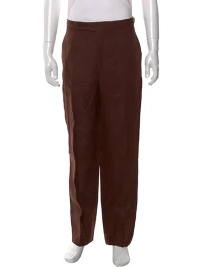 Pre-owned Bode Linen Pants In Brown