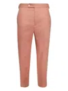 Bode Linen Trousers In Pink