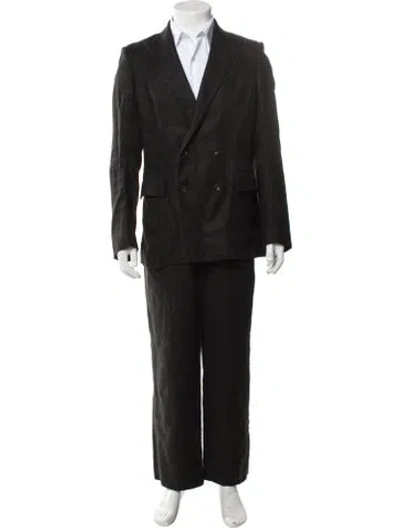 Pre-owned Bode Linen Two-piece Tuxedo In Black