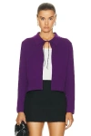 Bode Lodge Cardigan In Plum