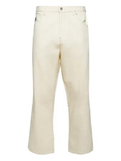Bode Logo-patch Trousers In Nude
