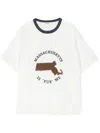 Bode Logo-print Cotton T-shirt In 白色