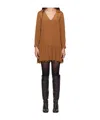 Bode Tan Eddy Minidress In Brown