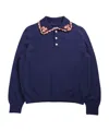 Bode Long Sleeve Polo Sweater