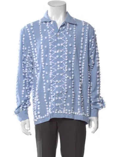 Pre-owned Bode Long Sleeve Shirt In Blue