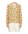 Bode Yellow Greer Shirt In Nude